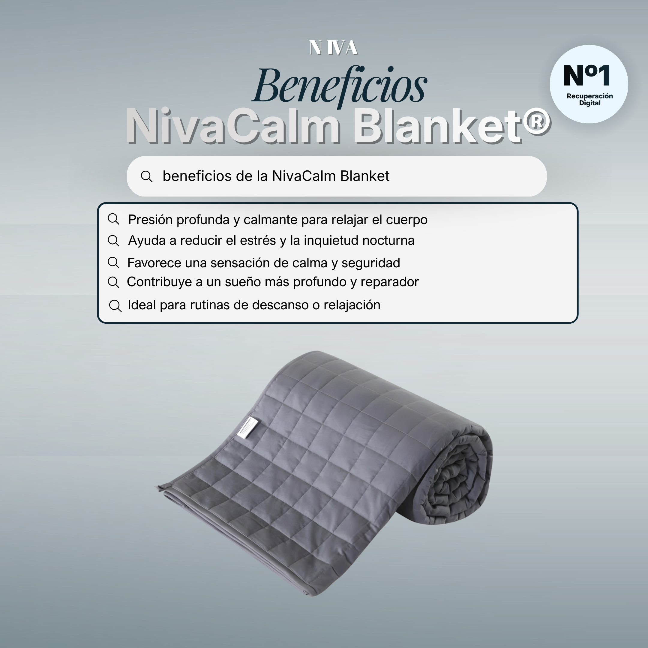 NivaCalmBlanket® Manta Calmante para Relajación Profunda