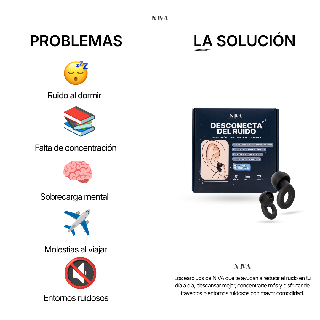 Niva Silence Earplugs® Tapones para Descanso Profundo