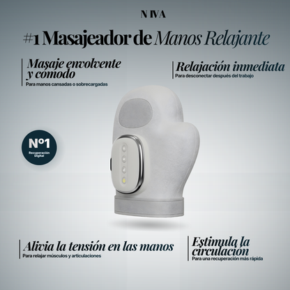 NivaHandMassager® Masajeador de Manos para Relajación y Recuperación