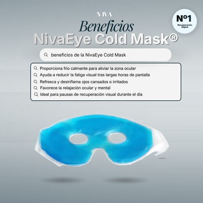 NivaEyeColdMask® Antifaz Frío para Alivio de Fatiga Visual