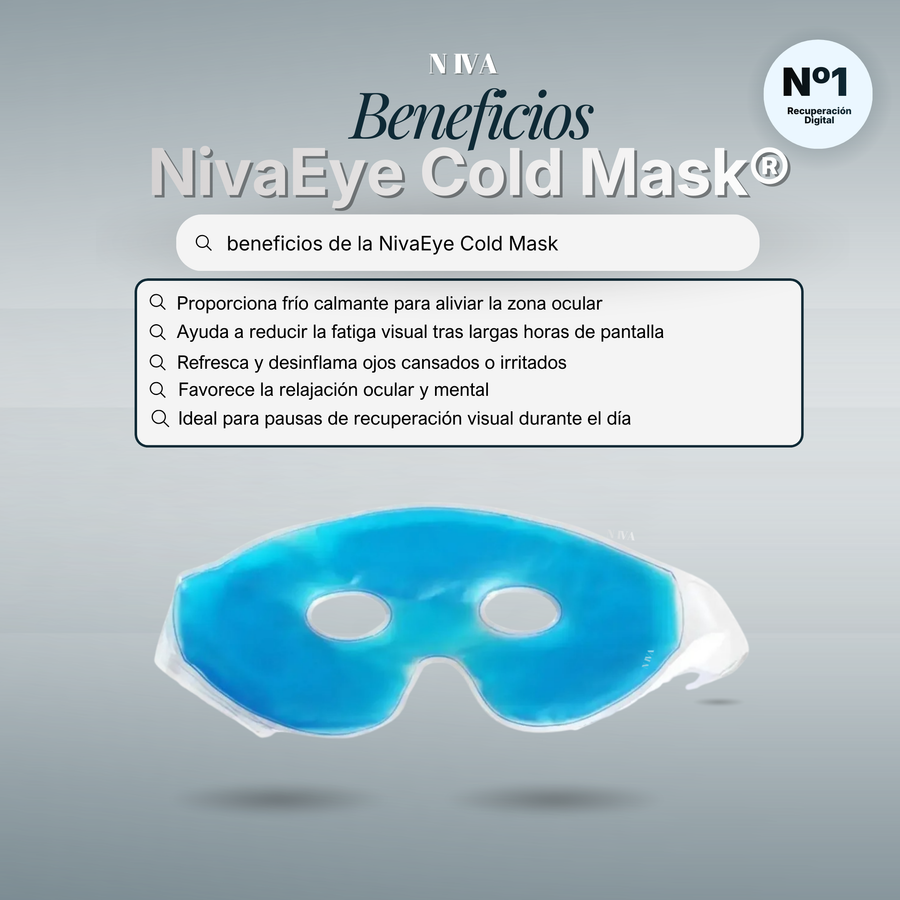NivaEyeColdMask® Antifaz Frío para Alivio de Fatiga Visual