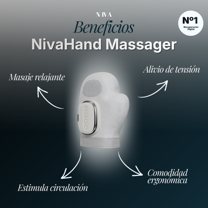 NivaHandMassager® Masajeador de Manos para Relajación y Recuperación