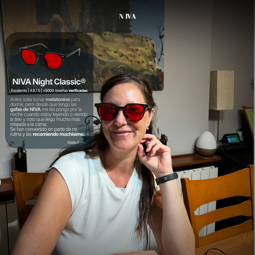Niva Night Red® Gafas de Luz Roja con Protección contra Luz Azul