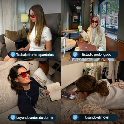 Niva Night Red® Gafas de Luz Roja con Protección contra Luz Azul