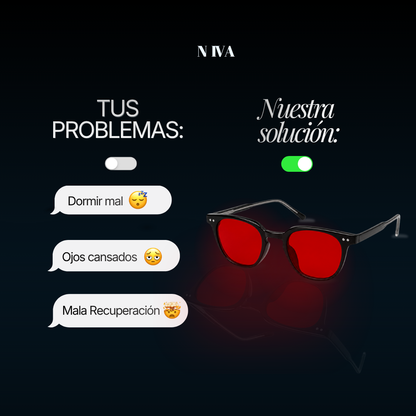 Niva Night Red® Gafas de Luz Roja con Protección contra Luz Azul